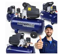 Kompressor 50L 8bar 2,8kW Compresseur à Piston Atelier Garage Mobile Pneumatique