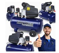Kompressor 50L 8bar 2,8kW Compresseur à Piston Atelier Garage Mobile Pneumatique