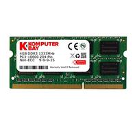 Komputerbay 4 Go DDR3 SODIMM (204 broches) fait avec Hynix Semiconductors 1333Mhz PC3 10600 4 Go avec SODIMM dissipateur thermique pour le refroidissement supplémentaire (8-8-8-24)