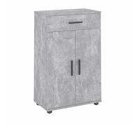 Komto Buffet Béton - Meuble 2 Portes et 1 Tiroir pour Salon, Commode Meuble de Rangement | Porto 93 x 60 x 34 cm