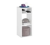Komto Petite Bibliothèque Blanche - Meuble Cube de Rangement pour Salon, Bureau ou Chambre Enfant | Étagère RIM2 33,8 х 30,7 х 80,4 cm