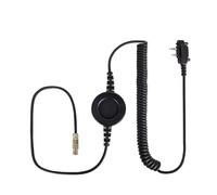 Komunica NC-PRO-CAB-ICF1000 Câble à déconnexion rapide avec grand bouton PTT sur le câble et connecteur de type Icom ICF-1000 à 2 broches.