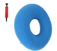 KOMUNJ Coussin rond orthopédique gonflable pour coccyx en forme de beignet avec pompe, coussin hémorroïdes pour hémorroïdes, nerf sciatique, escarres, douleur au coccyx pendant la grossesse