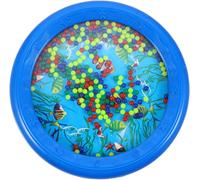 KOMUNJ Tambour à perles Ocean Wave pour enfants, cadeau de musique doux de mer, outil éducatif musical, instrument de percussion à main pour enfant, bébé (bleu)