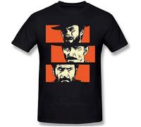 KOMYLA Marker Le Bon, LA Brute ET Le Truand Western T Shirt Coton du S AU XXXL Rouge Homme Black Black L