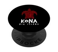 Kona Big Island Tortue de mer Kona Tortue hawaïenne PopSockets PopGrip Adhésif