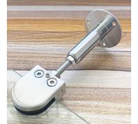 Koncey Barre de Support Verticale Plafond-vitre pour Douche | Barre de Renfort pour Paroi de Douche en Acier Inoxydable, Facile à Installer(Fixed distance 110-165mm)