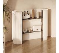 Koncey Comptoir Accueil, Comptoir Caisse Magasin, Portable Pliable pour Le Rangement Bureau d'accueil, pour Salon de Coiffure, Studio de Beauté, Magasin(Blanc)