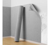 Koncey Isolant Thermique Revetement Mural, Papier Peint Autocollant, Imperméable/Anti-Froid, 6 MM Rouleau Isolant Thermique, Coussin Mural pour Murs Décoratifs(Gris,50 x 280 CM)