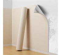 Koncey Isolant Thermique Revetement Mural, Papier Peint Autocollant, Imperméable/Anti-Froid, 6 MM Rouleau Isolant Thermique, Coussin Mural pour Murs Décoratifs(Beige,50 x 1000 CM)