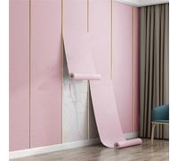 Koncey Papier Peint Thermique, Rouleau Isolant Auto-adhésif, 50 x 100 CM, Imperméable et Résistant à L'humidité Papier Peint Adhésif Mural Masquer Les Imperfections(Rose,5 pcs)