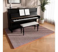 Koncey Tapis Insonorisé pour Piano, Moquette Acoustique, Carpet Insonorisant, TPE Caoutchouc Fond Antidérapant, Coussinets Acoustiques pour Studio, Salle de Musique(Brun,90 x 1000 CM)