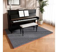 Koncey Tapis Insonorisé pour Piano, Moquette Acoustique, Carpet Insonorisant, TPE Caoutchouc Fond Antidérapant, Coussinets Acoustiques pour Studio, Salle de Musique(Gris,120 x 600 CM)