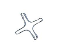 Koncreto Roue universel 140 mm PZ2 pour couvercle de plaque de cuisson en Métal Gris