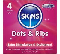 Kondom Dots & Ribs Premium-Kondome Packung 4