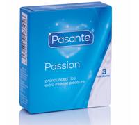 Kondom Pasante Passion gerippt 3 St. 19 x 5,2 cm