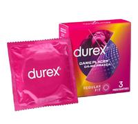 Kondome Durex Dame Placer mit Noppen und Rillen 3 Stück