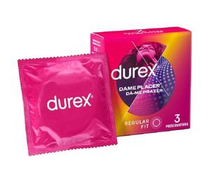 Kondome Durex Dame Placer mit Noppen und Rillen 3 Stück