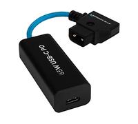 KONDOR BLUE Câble d'alimentation PD de 15,2 cm D-Tap vers USB-C femelle à 2 voies | Charge rapide 100 W, 5 V 9 V 12 V PD Protection intelligente contre l'inversion de polarité pour installations