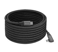 KONDOR BLUE | Câble d'attache USB-C droit vers connecteurs R.A | Noir | Câble USB-C 3.2, Type-C, alimentation, 100 W 5 A 20 V, câble de charge, pour appareils photo, téléphones, lumières