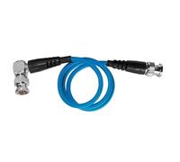 KONDOR BLUE | Câble SDI 12G de 50,8 cm avec connecteurs droits à angle droit pour moniteurs et émetteurs d'appareil photo 4K 60p | Formats vidéo haute vitesse, 4K 60p et 8K 30p | Bleu