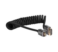 KONDOR BLUE | Câble spiralé Micro HDMI (type D) vers HDMI complet (type A) 2.0 tressé de 30,5 à 61 cm | 4K 60 Hz 18 Gbit/s HDR, 3D, renforcé | pour moniteurs et enregistreurs sur caméra et plus encore