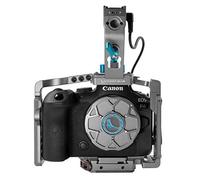 KONDOR BLUE Cage complète R5R6R avec poignée supérieure compatible avec appareil photo Canon | Système à libération rapide Arca | Points de montage 70 + 6,3 mm et 9,5 mm | Serrecâble HDMI et USB C