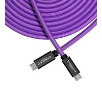 KONDOR BLUE x Gerald Undone | Attache de 4,6 m et câble de charge PD de 100 W | USB-C 3.2, ultra durable et en nylon tressé avec connecteurs métalliques renforcés | Violet