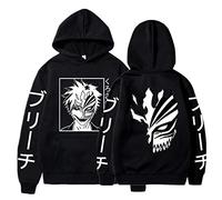 KONDZ Anime Bleach Kurosaki Ichigo Sweat À Capuche Garçon/Filles Sweats Japonais Streetwear Hommes Femmes Ras du Cou Pulls Anime Vêtements