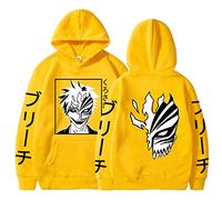 KONDZ Anime Bleach Kurosaki Ichigo Sweat À Capuche Garçon/Filles Sweats Japonais Streetwear Hommes Femmes Ras du Cou Pulls Anime Vêtements