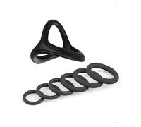 KONFEN 7 Pcs 6 Tailles Silicone Anneaux Péniens Élastique pour Homme Couples, Anneau de Retard d'Éjaculation Sex Toys, Sexuelle Cock Ring Retardateur Toy Renforcer D'érection Prolonger Les Rapports