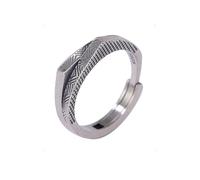 KONFEN Bague Ajustable Homme Femme, Bague Double Montagne Reglable Ouverte Plaqué Argent, Une Bague Pouce Mountain Anneau Bagues Reglables Orteil Bijoux Simple Vintage pour Homme Ado Femmes Unisexe
