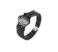 KONFEN Bague Ajustable Homme Femme, Bague Montagne Noir Reglable Ouverte Plaqué Argent, Une Bague Pouce Mountain Anneau Bagues Reglables Orteil Bijoux Simple Vintage pour Homme Ado Femmes Unisexe