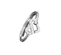 KONFEN Bague Argent 925 Femme, Coeur Bague Ajustable Reglable Ouverte avec Zircone, Une Bague Zircon Pouce Anneau Bagues Reglables Orteil Bijoux Simple pour Femme Fille (Argent)