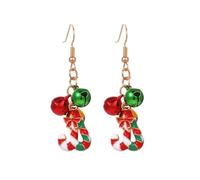 KONFEN Boucles D'oreilles pour Femmes, Boucles D'oreilles Pendantes en Alliage avec Bijoux en Forme de Bâton de Marche, Percées en Forme de Cartilage Cadeaux Noël