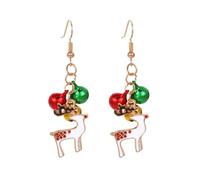 KONFEN Boucles D'oreilles pour Femmes, Boucles D'oreilles Pendantes en Alliage avec Bijoux en Forme D'orignal, Boucles D'oreilles Percées Cadeaux D'anniversaire et de Noël.