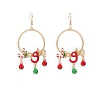 KONFEN D'oreilles pour Femmes, Boucles D'oreilles Pendantes en Alliage avec Lettres Colorées, Bijoux en Forme D'ampoules Porte-Bonheur, Boucles D'Oreilles Cartilage Cadeaux D'anniversaire et de Noël