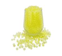 KONFEN Perles d'eau, env. 20000 Perle d'Eau Jaune Bille d'eau, 7-8mm Perle Eau Water Beads Décoration 100g pour Vase Decoratif, Billes Hydrogel (Jaune)