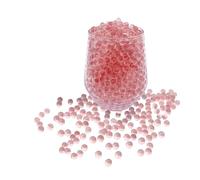 KONFEN Perles d'eau, env. 20000 Perle d'Eau Rouge Bille d'eau, 7-8mm Perle Eau Water Beads Décoration 100g pour Vase Decoratif, Billes Hydrogel (Rouge)