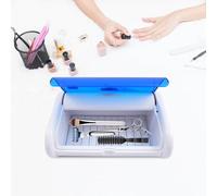 Konfiur Boîte stérilisateur UV pour outils d'ongles, armoire de désinfection professionnelle avec ozone et lumière UV, idéale pour salon de manucure, salon de beauté, cabinet dentaire, téléphone