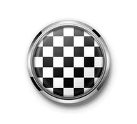 Konforhom Autocollant de Capot Avant, emblème de calandre Avant, Badge de Couverture en métal avec boulons pour BMW Mini Cooper JCW One Universel