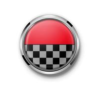 Konforhom Autocollant de Capot Avant, emblème de calandre Avant, Badge de Couverture en métal avec boulons pour BMW Mini Cooper JCW One Universel