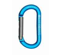 Kong 710BD0400KK - Mousqueton ovale aluminium Keylock 22 kN, 60 g, Cyan/Gris