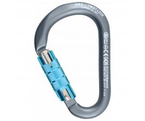 Kong - Alukarabiner HMS Classic Twistlock - Mousqueton HMS - grey / blank / cyan