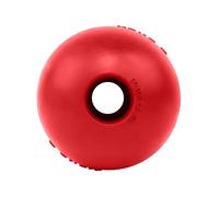KONG Balle avec trou - Jouet durable à rapporter pour chien, pour l'entraînement, le jeu interactif et plus encore - Balle classique en caoutchouc naturel - Rouge - Pour chiens de grande et grande