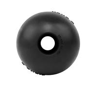 KONG Balle extrême avec trou - Jouet à rapporter - Jouet pour chien durable pour l'entraînement, le jeu interactif et plus encore - Balle en caoutchouc naturel extrême - Noir - pour grands chiens