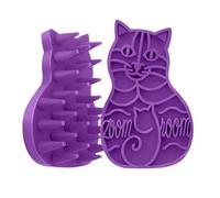 KONG - Cat ZoomGroom - Brosse de toilettage massante en caoutchouc souple pour chat