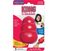 KONG Classic M, rouge - Jouet à mâcher en caoutchouc naturel pour chiens