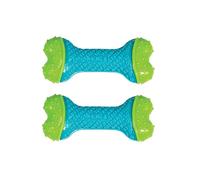 KONG CoreStrength Bone - Jouet à mâcher dentaire pour chien - Jouet durable à plusieurs couches pour enrichir le jeu et les soins dentaires - avec corps texturé pour le nettoyage des dents - Pour