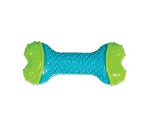 KONG CoreStrength Os Dentaire pour Chiens, Taille Petite/Moyenne | Os à Mâcher avec Noyau Multicouche Durable, Corps Texturé pour Nettoyer les Dents et les Gencives, pour les Soins Dentaires